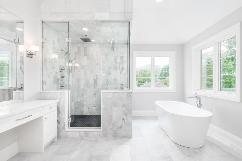 Marble tiles and high-end fixtures
